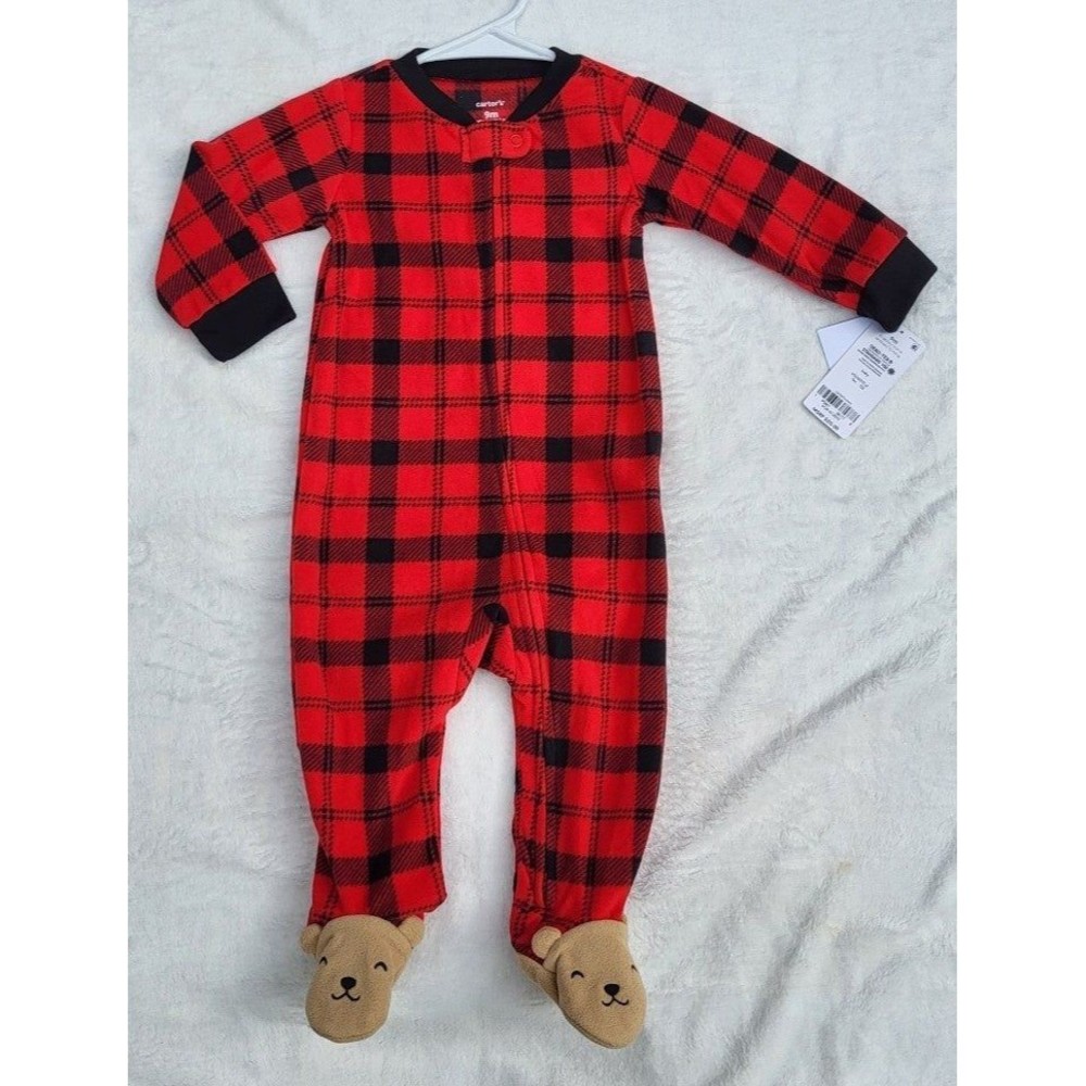 Nwt Carter's Flannel Footie | 9m